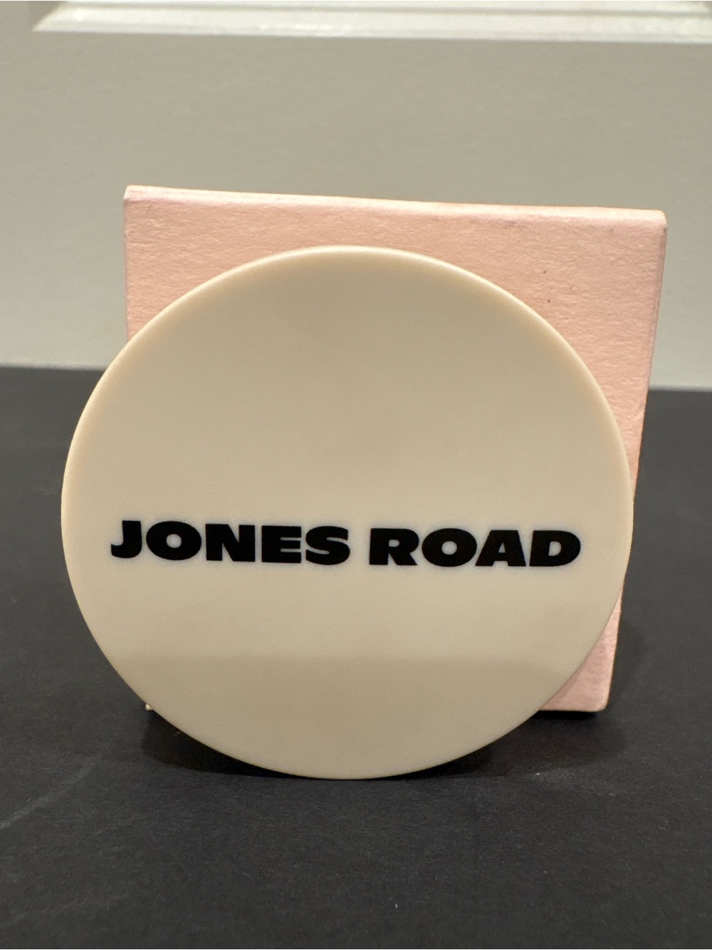 Jones Road Eyeshadow Compact in Cream with Pink Box